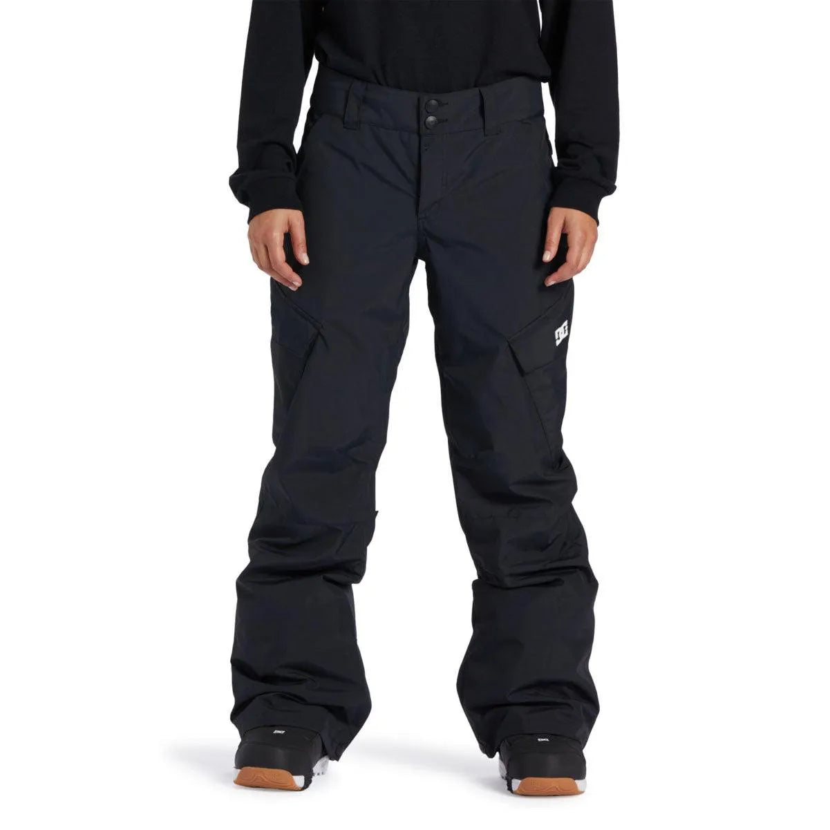 DC Snow Nonchalant Women's Black Snowboard Pants - Waterproof & Insulated for Winter Sports & Outdoor Adventures