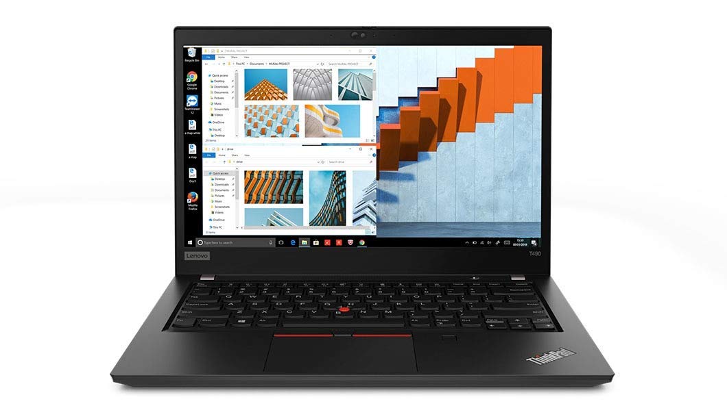 Lenovo ThinkPad T490 Business Laptop - Intel Core i5-8265U Quad-Core 1.6GHz (Up to 3.9GHz), 8GB DDR4 RAM, 256GB PCIe SSD, 14