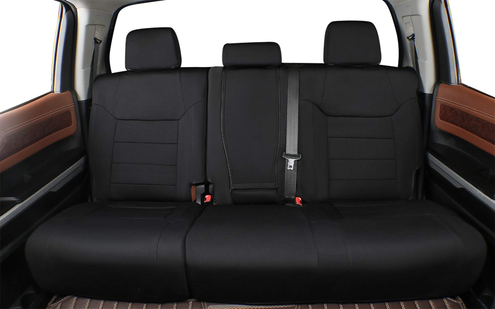 Premium Neoprene Custom Fit Car Seat Covers for Chevy Traverse 2018-2024 (7-Seater 2-2-3 Layout) - Full Set Black Seat Protectors - Waterproof & Durable for Family Road Trips & Daily Commute