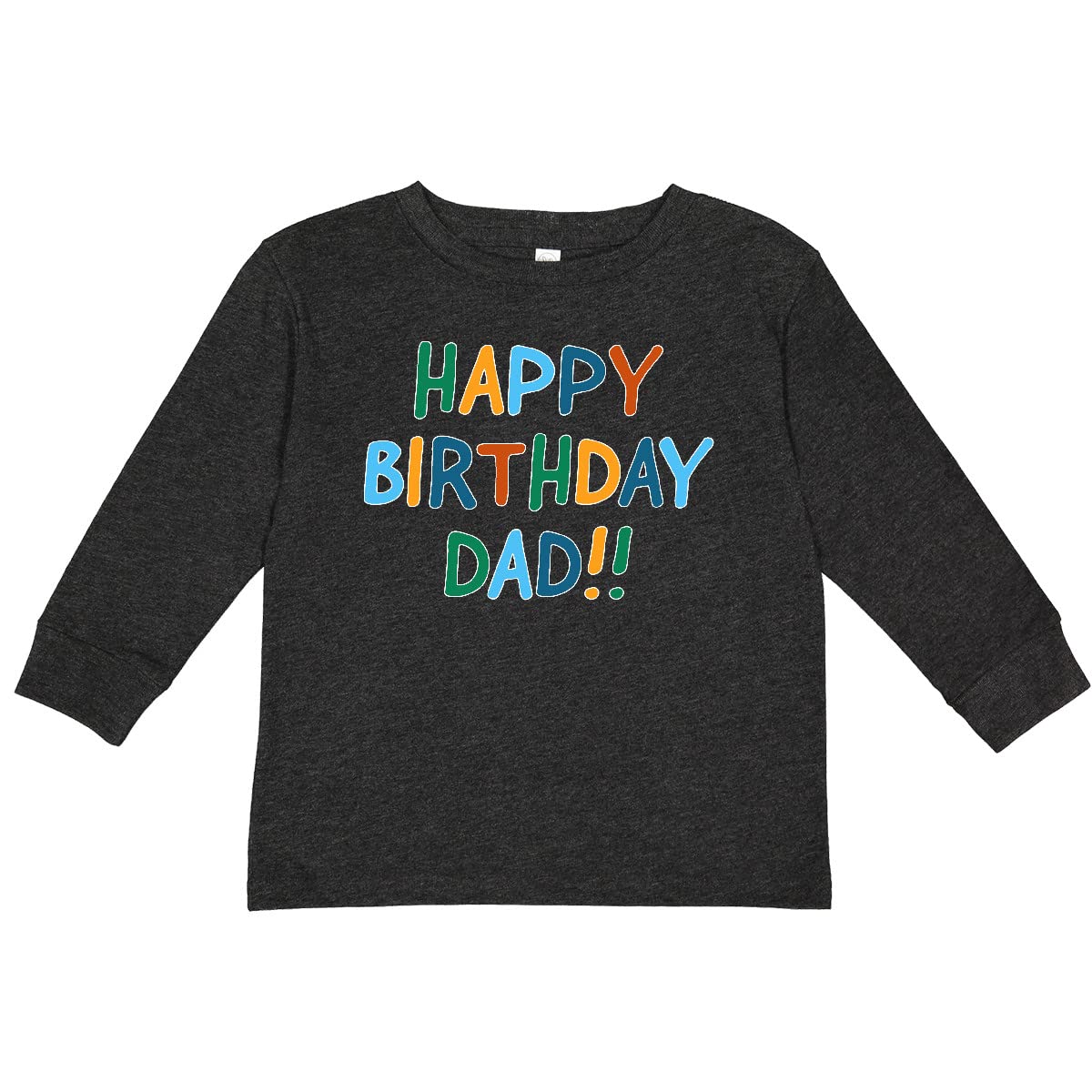Inktastic Happy Birthday Dad Toddler Long Sleeve T-Shirt - Cute Birthday Outfit for Baby Boys & Girls - Perfect for Parties, Photos & Special Celebrations
