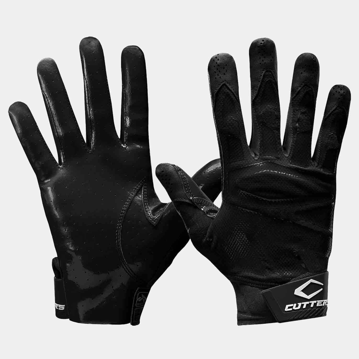 REV PRO 4.0 Solid Receiver Gloves - Durable Football Gloves for Wide Receivers & Tight Ends - Perfect for Training, Games & Outdoor Sports