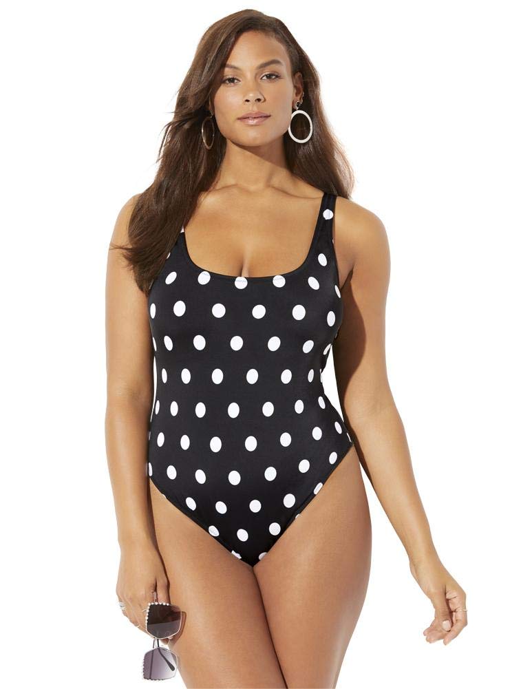 Plus Size One Piece Swimsuit for Women - Hotshot Design, Comfortable & Flattering Swimwear for Beach, Pool & Vacation