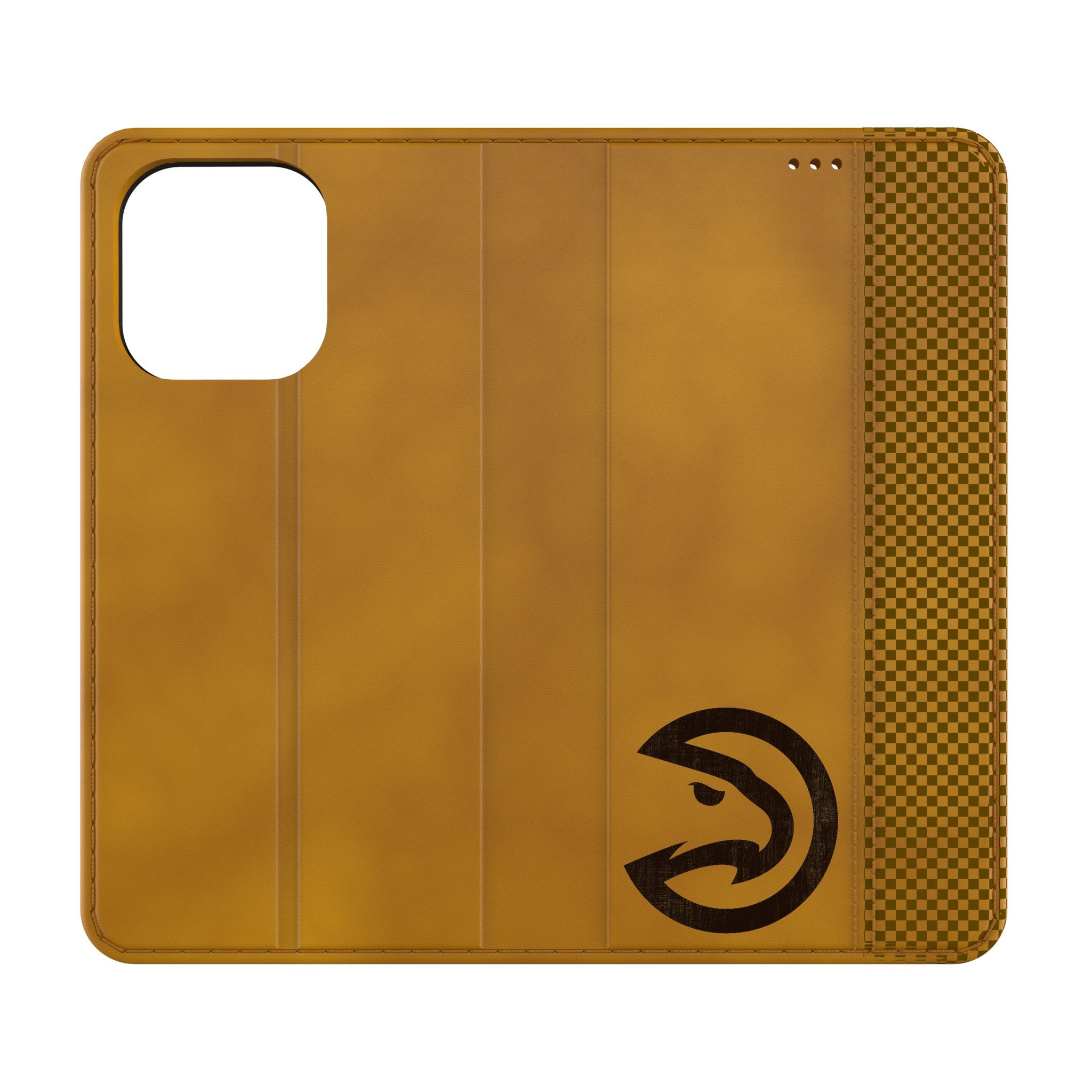 Atlanta Hawks NBA Team Logo Burn Folio Phone Case for Apple iPhone 14/13/12/11 Pro Max - Durable Protective Cover for Basketball Fans & Sports Enthusiasts - Perfect for Game Day & Everyday Use