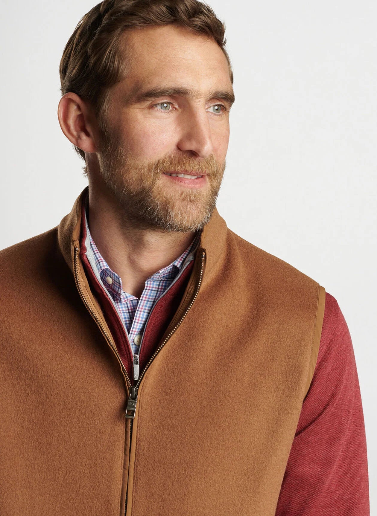 PETER MILLAR Men's Fleece Vest - Lightweight, Warm & Comfortable for Outdoor Activities, Hiking & Casual Wear