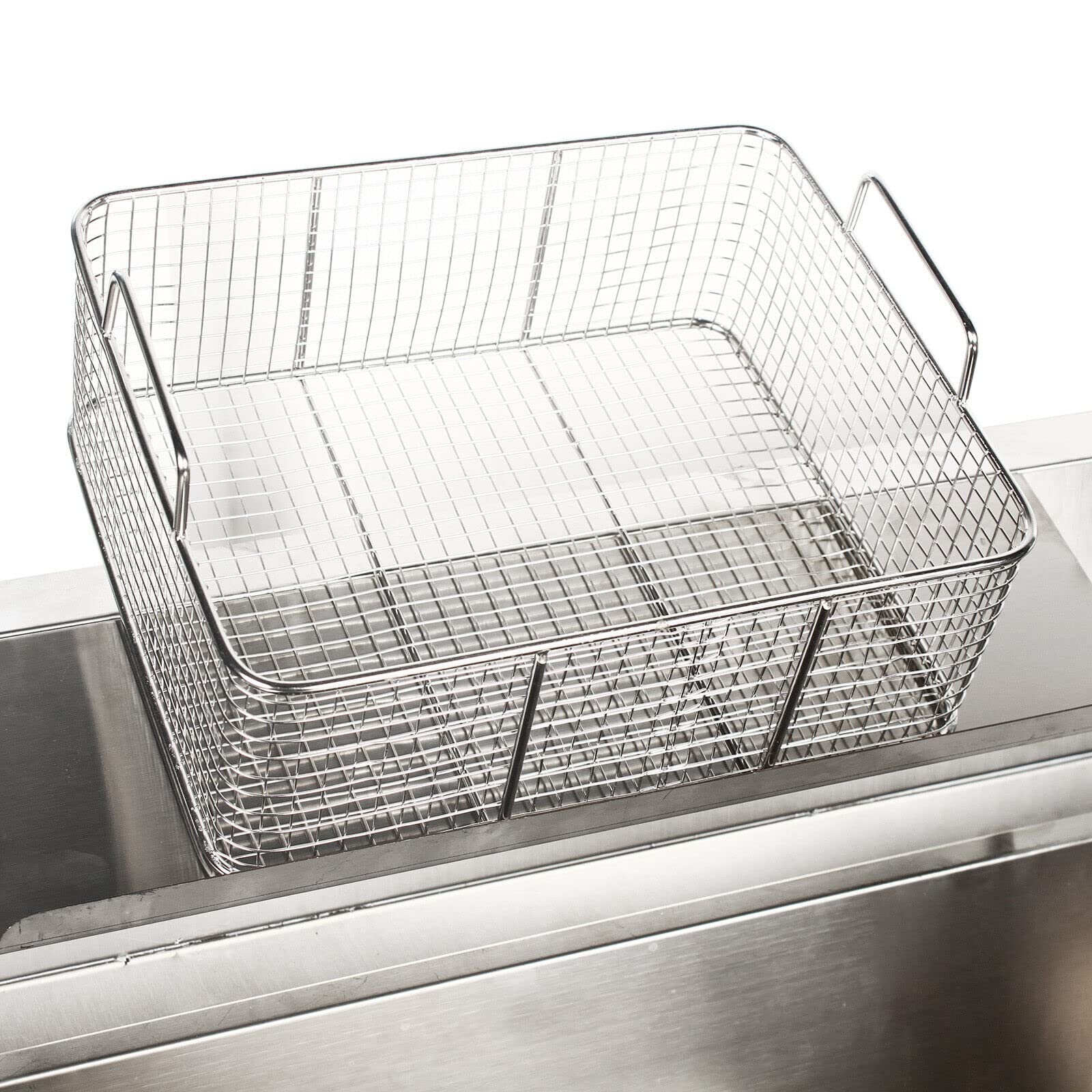 Commercial Stainless Steel Breading Table for Fried Food Preparation - Heavy Duty Restaurant Kitchen Station with Containers & Baskets - Perfect for Chicken, Fish, and Seafood Breading in Restaurants, Food Trucks, and Catering Businesses