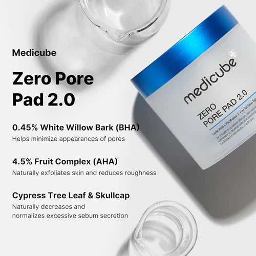 Medicube Zero Pore Pad 2.0 (70 Count) - Exfoliating Pore Treatment Pads for Clear Skin | Deep Cleansing & Oil Control | Perfect for Daily Skincare Routine & Acne-Prone Skin