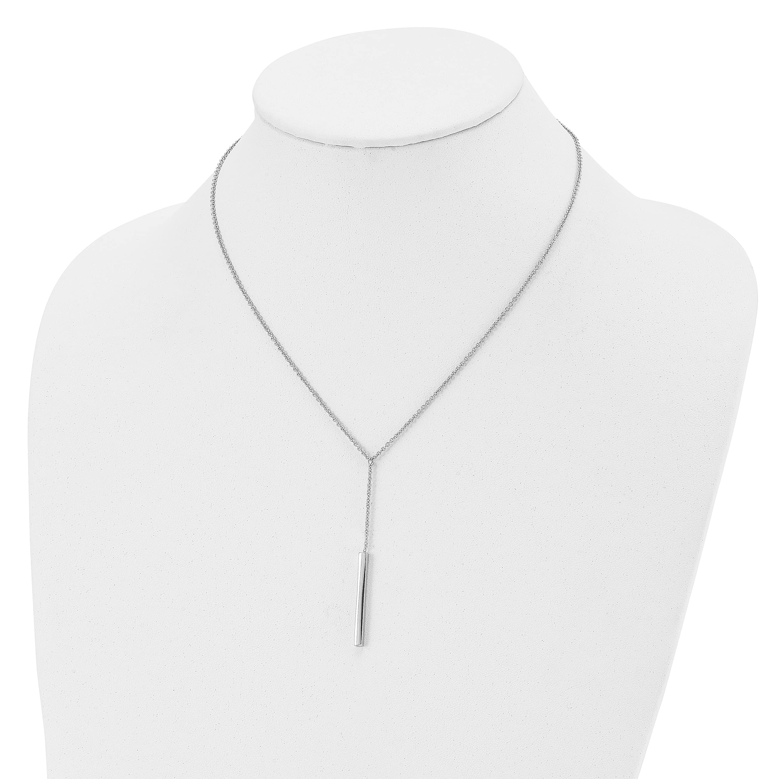 Sterling Silver Polished Necklace for Women - Elegant & Shiny Jewelry Gift for Her - Perfect for Parties, Weddings & Everyday Wear