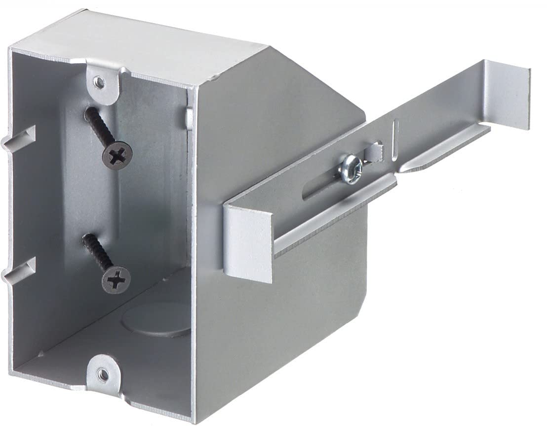 ARLINGTON Industries F101S 1 Gang Steel Electrical Outlet Box - Heavy Duty Metal Junction Box for Secure Wiring - Ideal for Home, Office & Commercial Electrical Installations