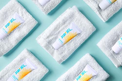 Sun + Sol Bulk Hydrating Conditioner with Warm Coconut & Vanilla Scent - Travel Size Toiletries (1.5 oz) - Mini Hotel Amenities for Guests - Perfect for Hotels, Spas, Gyms and Travel Kits