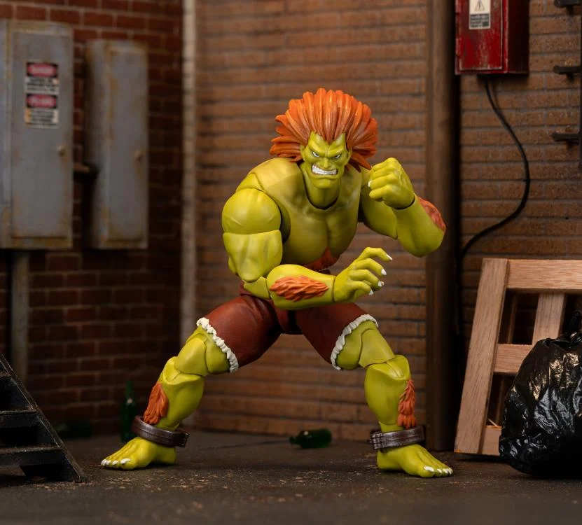 Jada Toys 1/12 Scale 6-Inch Ultra Street Fighter II: The Final Challengers Blanka Action Figure - Collectible Fighting Game Character for Display & Play
