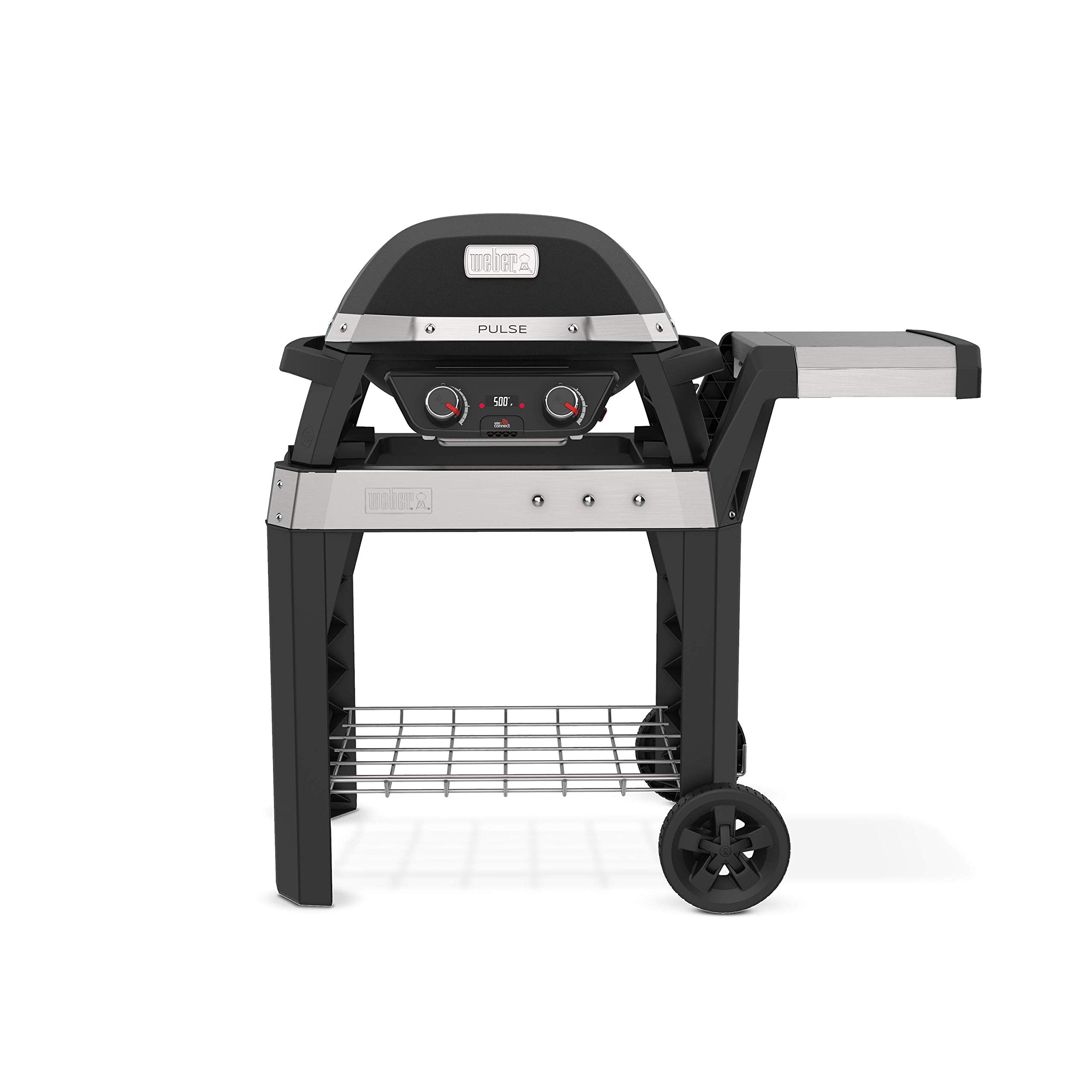 Weber Pulse 2000 Cart Electric Grill - Portable Outdoor BBQ Grill with 1890 Watts, Black | Perfect for Patio, Backyard, Camping & Tailgating Parties