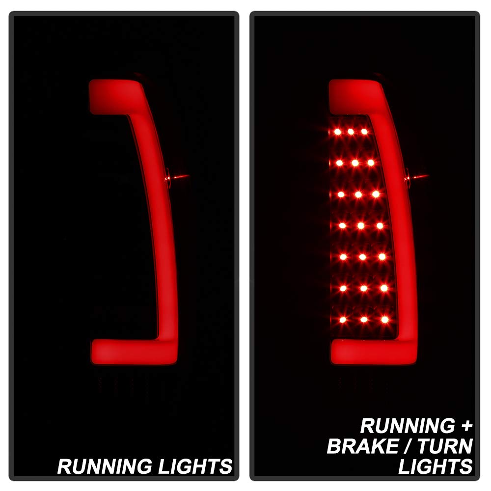xTune 02-06 Chevrolet Avalanche LED Tail Lights - Black Smoke (ALT-ON-CAV02-LED-BSM) | Upgrade for Enhanced Visibility & Style | Perfect for Night Driving & Custom Car Builds