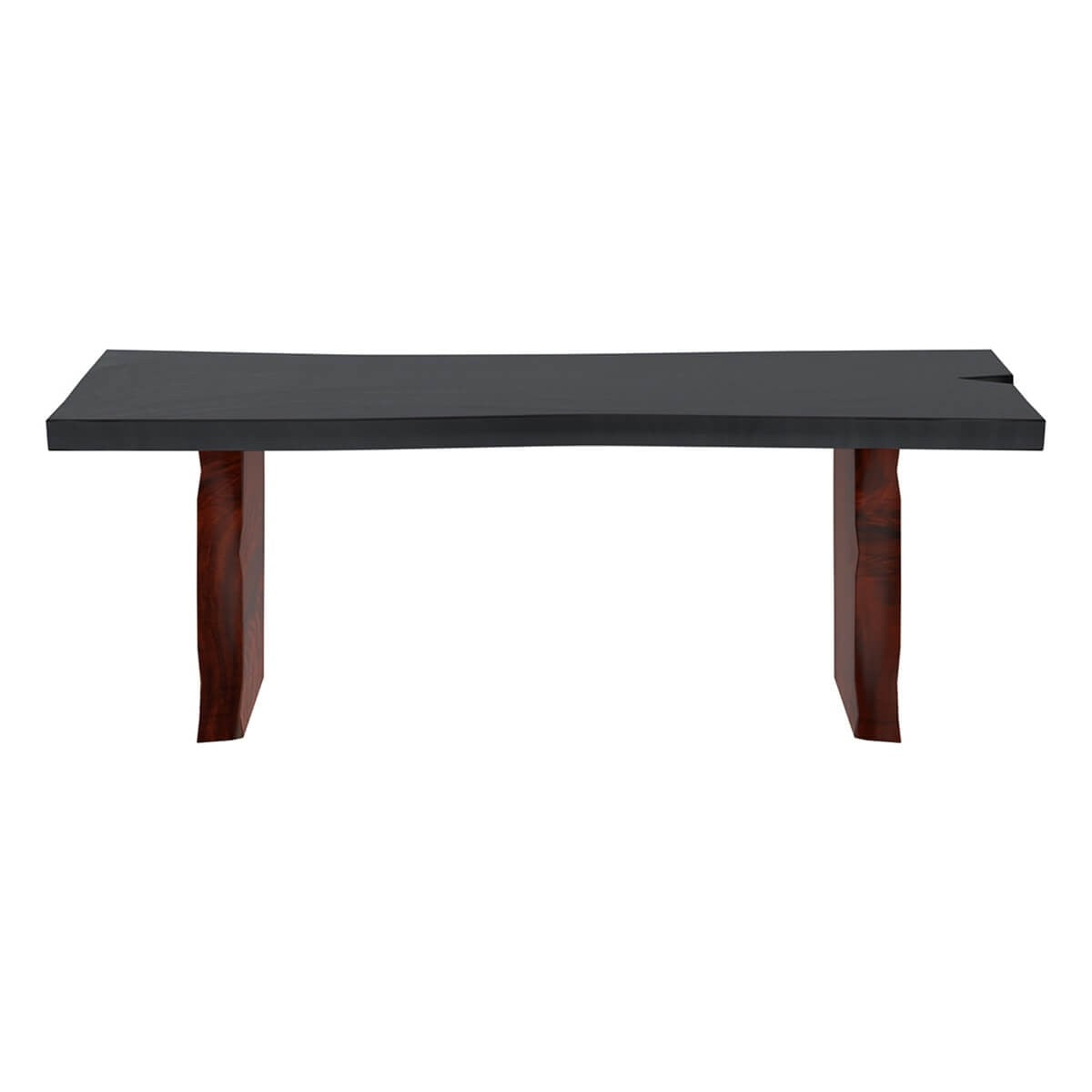 Eldora Two-Tone Solid Wood Live Edge Dining Table - Handcrafted Single Slab Design for Modern Farmhouse & Rustic Home Decor | Perfect for Dining Rooms, Kitchens & Open Concept Living Spaces