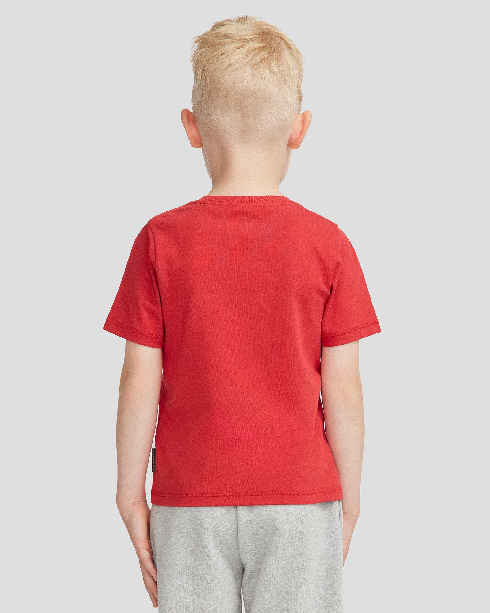 Kids' Happy Organic Cotton T-Shirt - Classic Red | Soft & Comfortable Eco-Friendly Tee for Boys & Girls | Perfect for Playtime, School & Family Outings