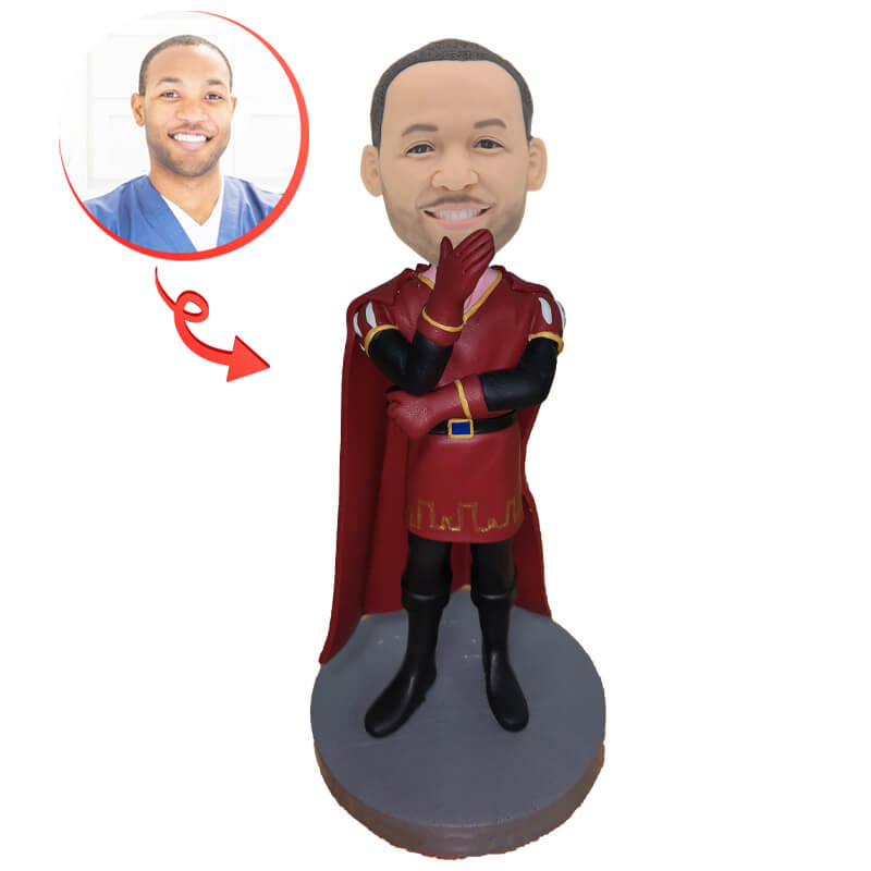 Custom Lord Farquaad CSM Bobblehead - Funko Pop Style Collectible Figurine for Shrek Fans, Movie Lovers & Office Decor | Perfect Gift for Christmas, Birthdays & Cosplay Enthusiasts