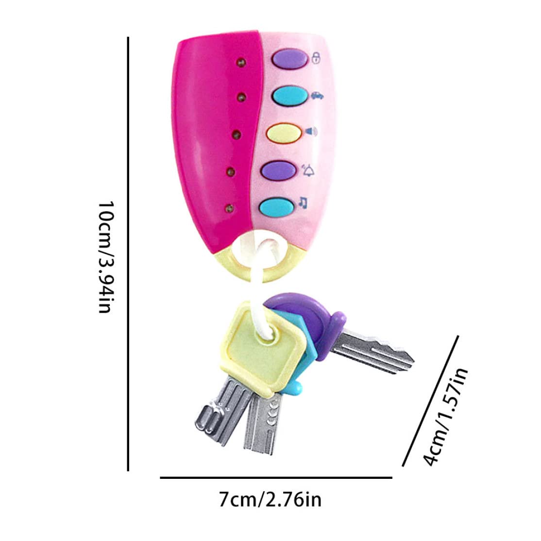 Interactive Baby Toy - Music Remote Car Key Early Educational Flash Toy for Kids | Toddler Learning & Development Gift | Birthday, Party & Festival Present | Perfect for Playtime, Travel & Sensory Stimulation