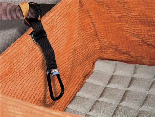 Skybox Booster Seat for Kids - Adjustable & Portable Car Seat - Black & Orange - Perfect for Travel, Road Trips & Everyday Use