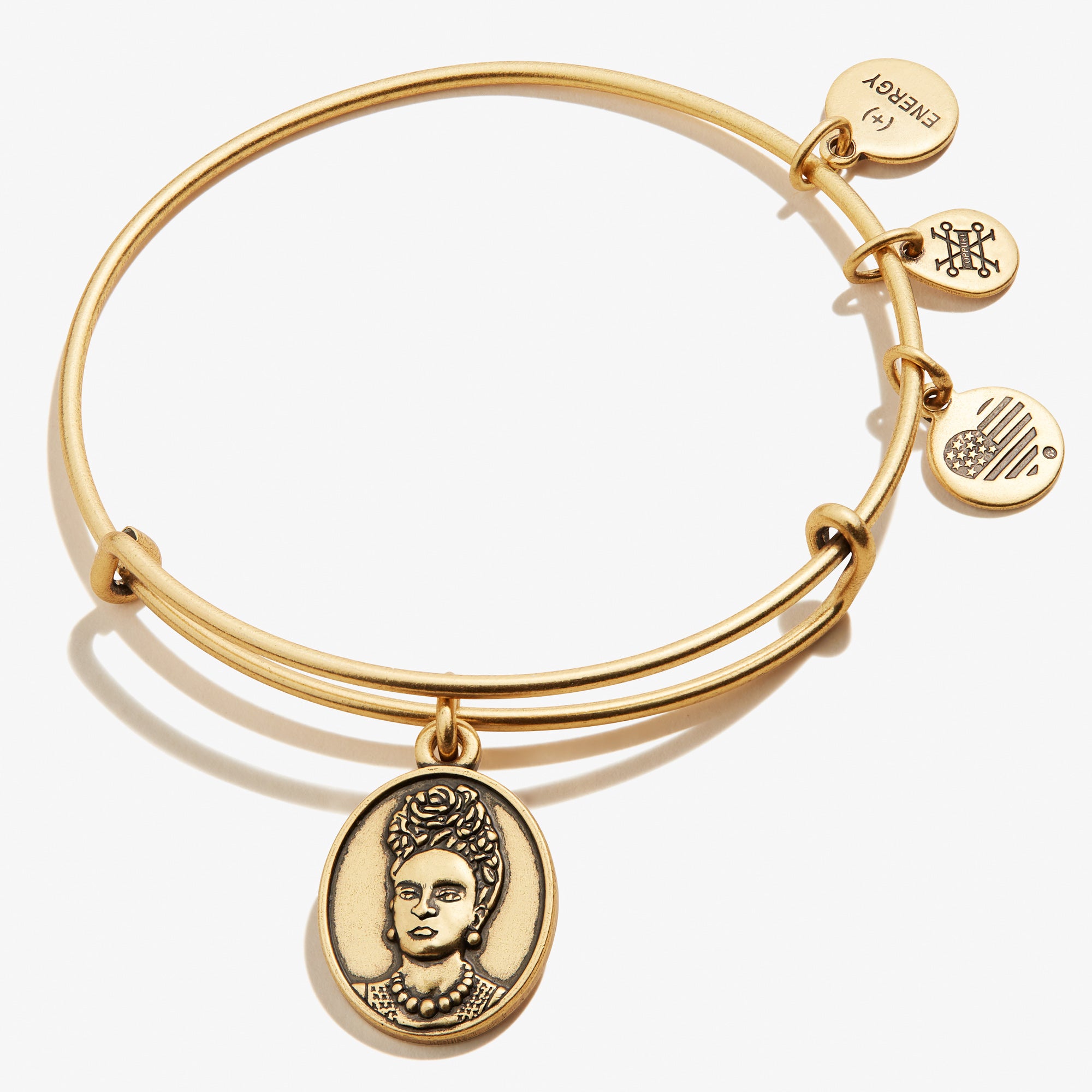 Frida Kahlo Portrait Charm Bangle Bracelet - Mexican Artist Inspired Jewelry for Women - Perfect for Boho Fashion, Art Lovers & Gift Giving