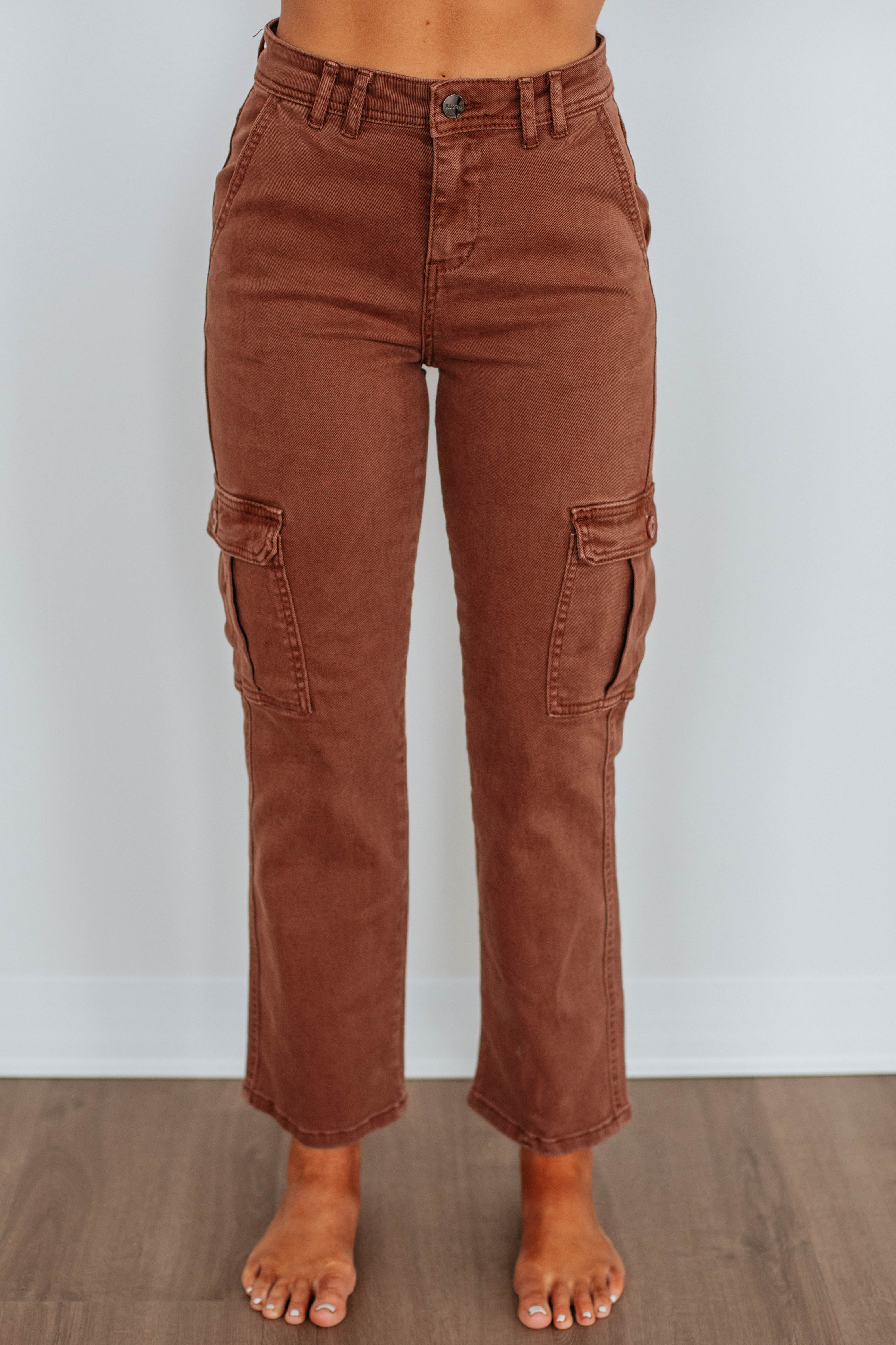Hadley Risen Cargo Jeans for Men - Stylish & Comfortable Espresso Brown Work Pants - Perfect for Outdoor Adventures, Hiking & Casual Wear