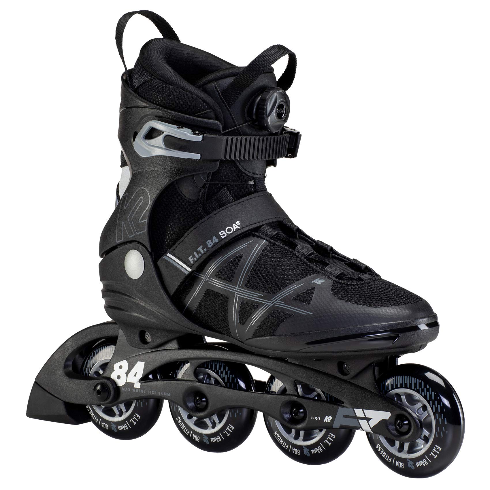 K2 FIT 84 BOA Men's Ice Skates - Adjustable Ski Boots for Hockey & Figure Skating - Perfect for Indoor Rinks & Outdoor Winter Sports
