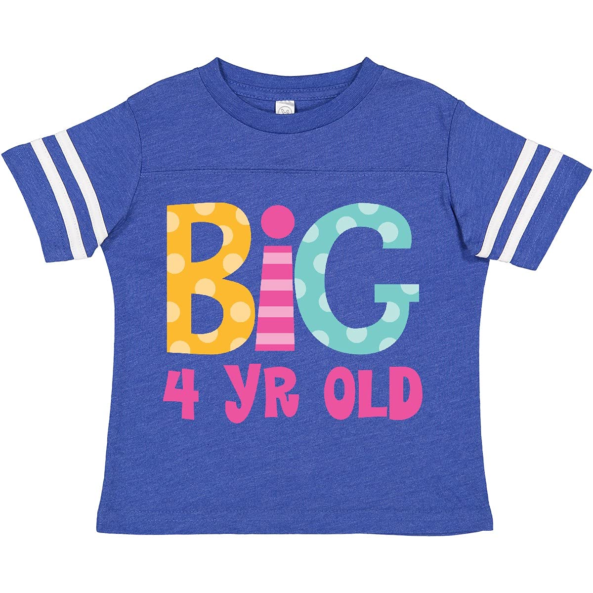 Inktastic 4th Birthday Big 4 Year Old Toddler T-Shirt | Cute Toddler Birthday Outfit for Boys & Girls | Perfect for Birthday Parties & Photo Shoots