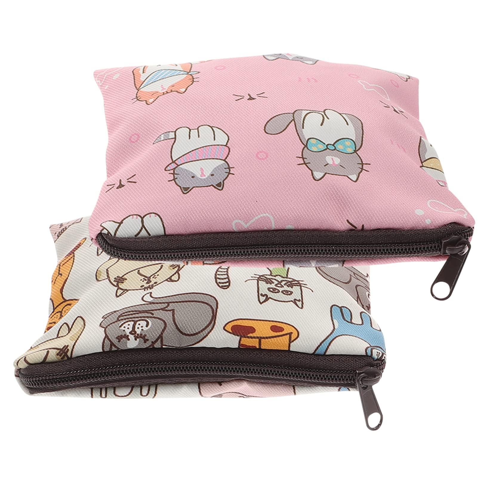 Cabilock 2-Pack Sanitary Napkin Storage Bags - Waterproof Hygiene Pouch for Menstrual Pads, Coins & Essentials | Compact Travel Organizer for School, Gym, Office & Outdoor Activities | Korean Style Polyester Pouch