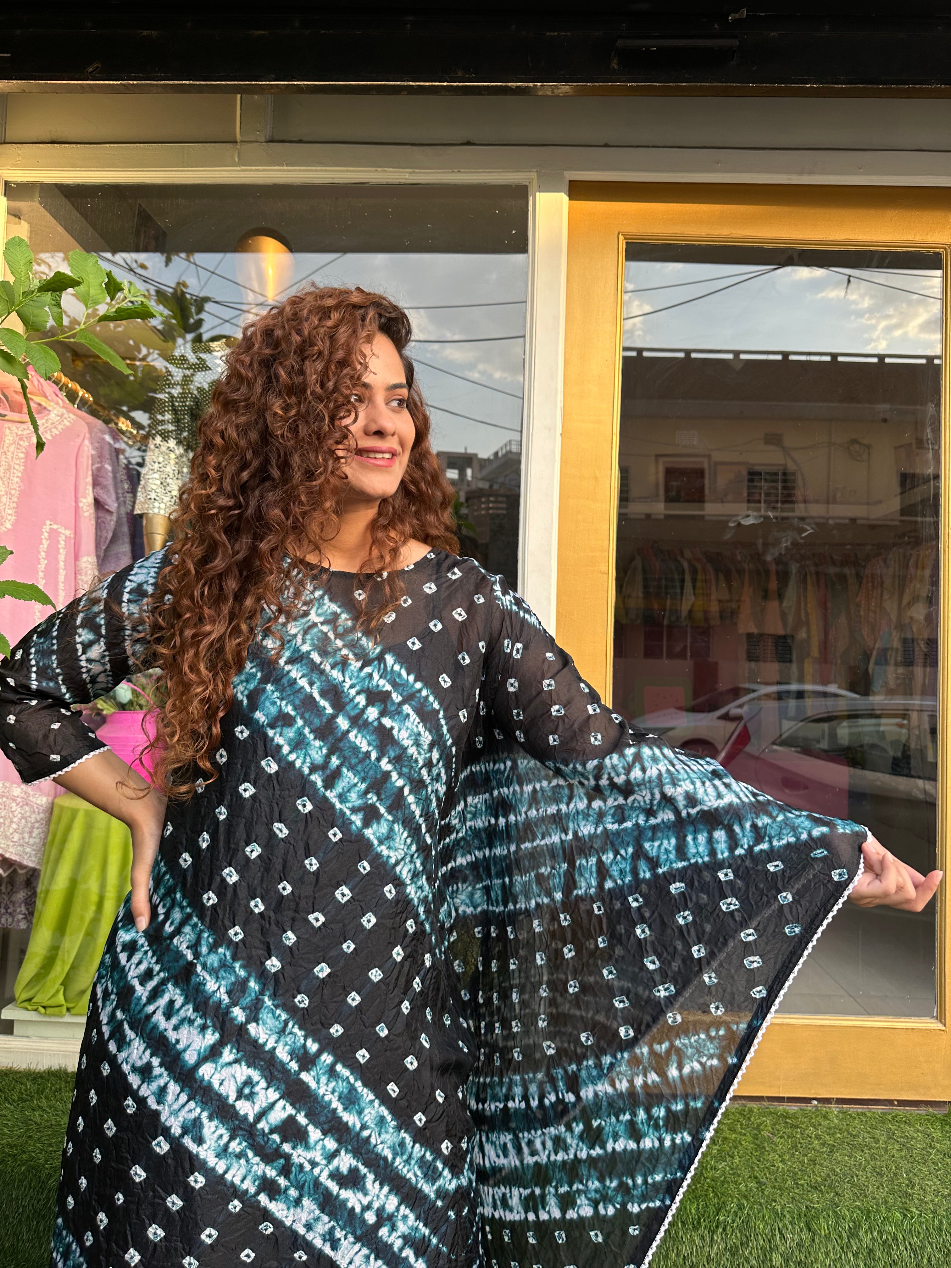Elegant One Sleeve Black Kaftan Dress for Women - Flowy Maxi Evening Gown for Parties, Beach Cover Up & Special Occasions