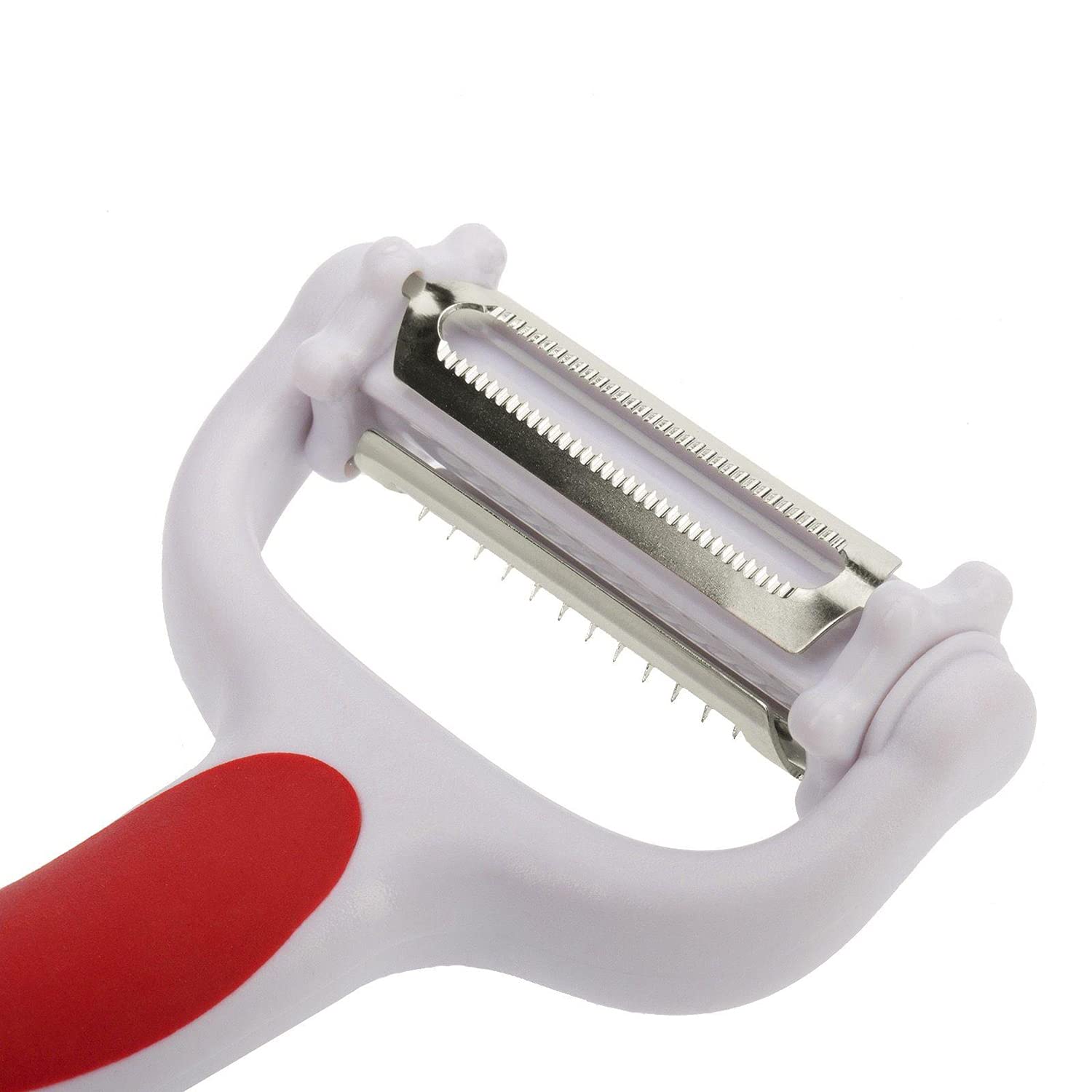 Westmark 3-in-1 Julienne Peeler, Vegetable Peeler & Tomato Slicer - Stainless Steel Multi-Purpose Kitchen Tool for Salad Prep, Garnishing & Healthy Cooking