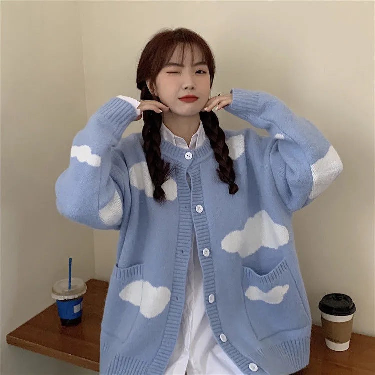 Women's Loose Knit Cardigan Sweater Coat - Soft Winter Warm Pullover for Fall & Winter Fashion - Perfect for Office, Casual Outings & Cozy Home Wear