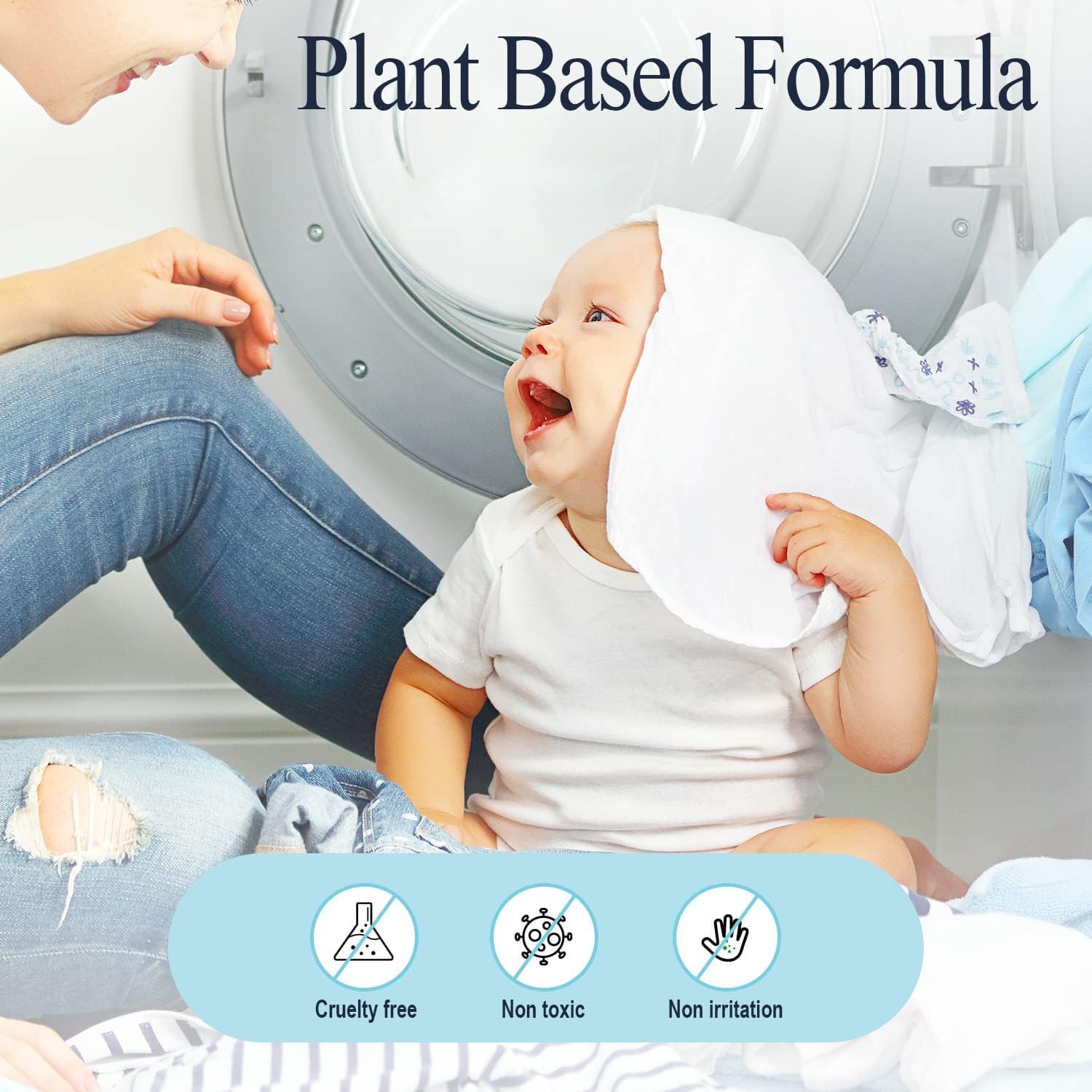 Eco-Friendly Laundry Detergent Sheets - Plant-Based Formula, Fresh Scent, 3-Pack Pods for Travel, Gym & Home Use