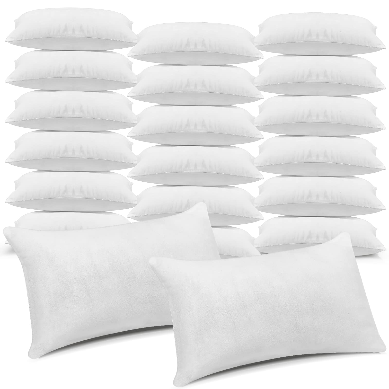 Macarrie 20-Pack Queen Pillows for Sleeping - Hotel Quality, Machine Washable (30x20 Inches) - Ideal for Stomach, Back & Side Sleepers