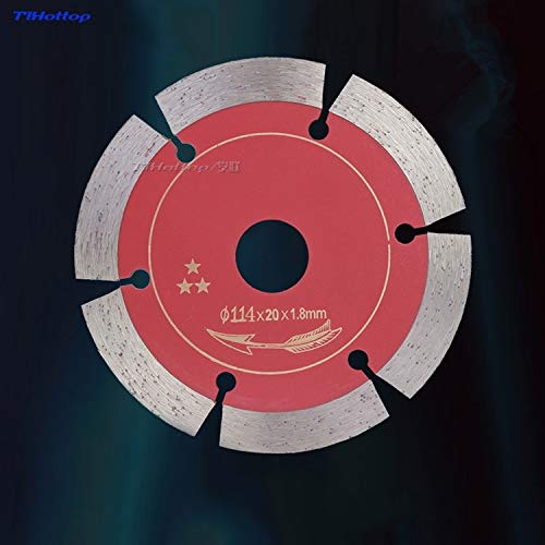 Premium Diamond Stone Cutting Blade 114mm (4.5 Inch) for Angle Grinder - Marble, Granite, Concrete, Tile Cutting - White Color (1PC) - Perfect for DIY Home Renovation & Professional Stone Work