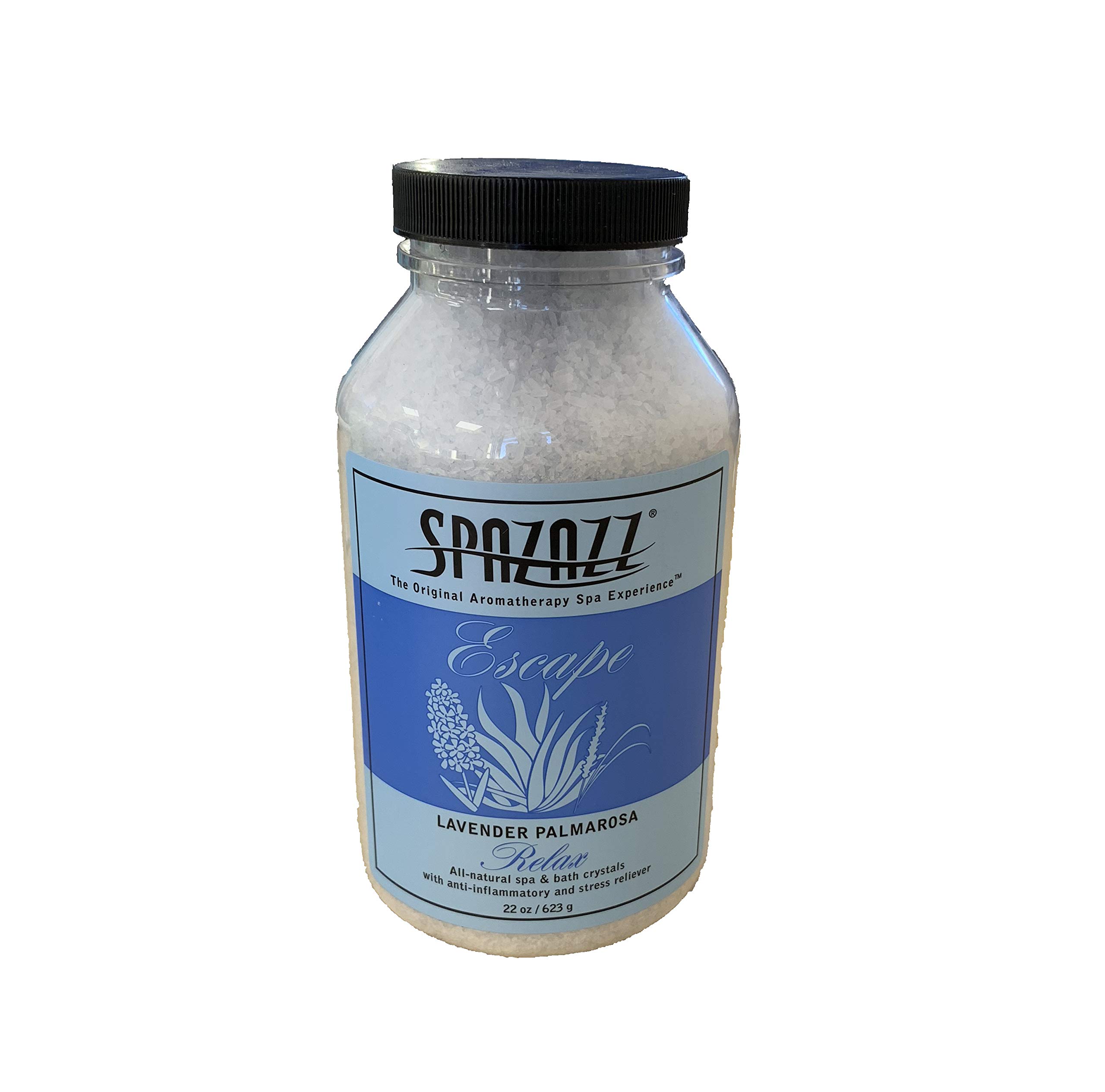 Lavender Palmerosa Aromatherapy Bath Crystals 22oz - Relaxing Spa at Home