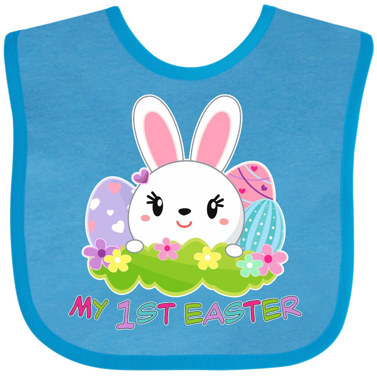 Cute Bunny Easter Baby Bib - Soft & Absorbent for Feeding