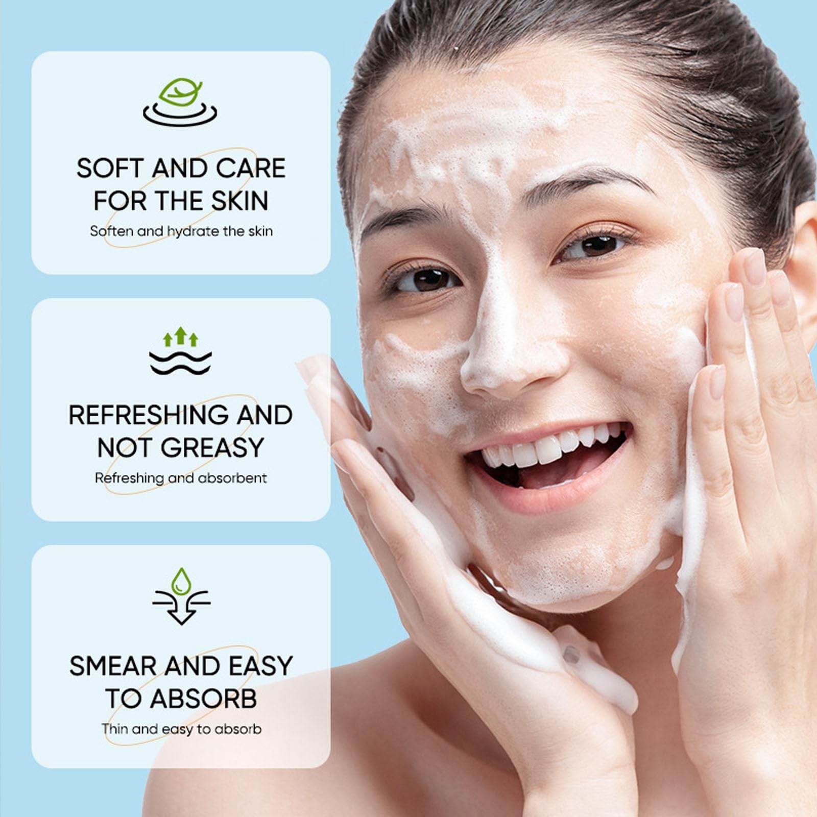 Rosarden Aloe Facial Cleanser - Gentle Foaming Face Wash with Silicone Brush, Hydrating Formula with Hyaluronic Acid, Aloe & Glycerin | Oil-Free, Removes Dirt, Oil & Makeup | Perfect for Daily Skincare & Makeup Removal