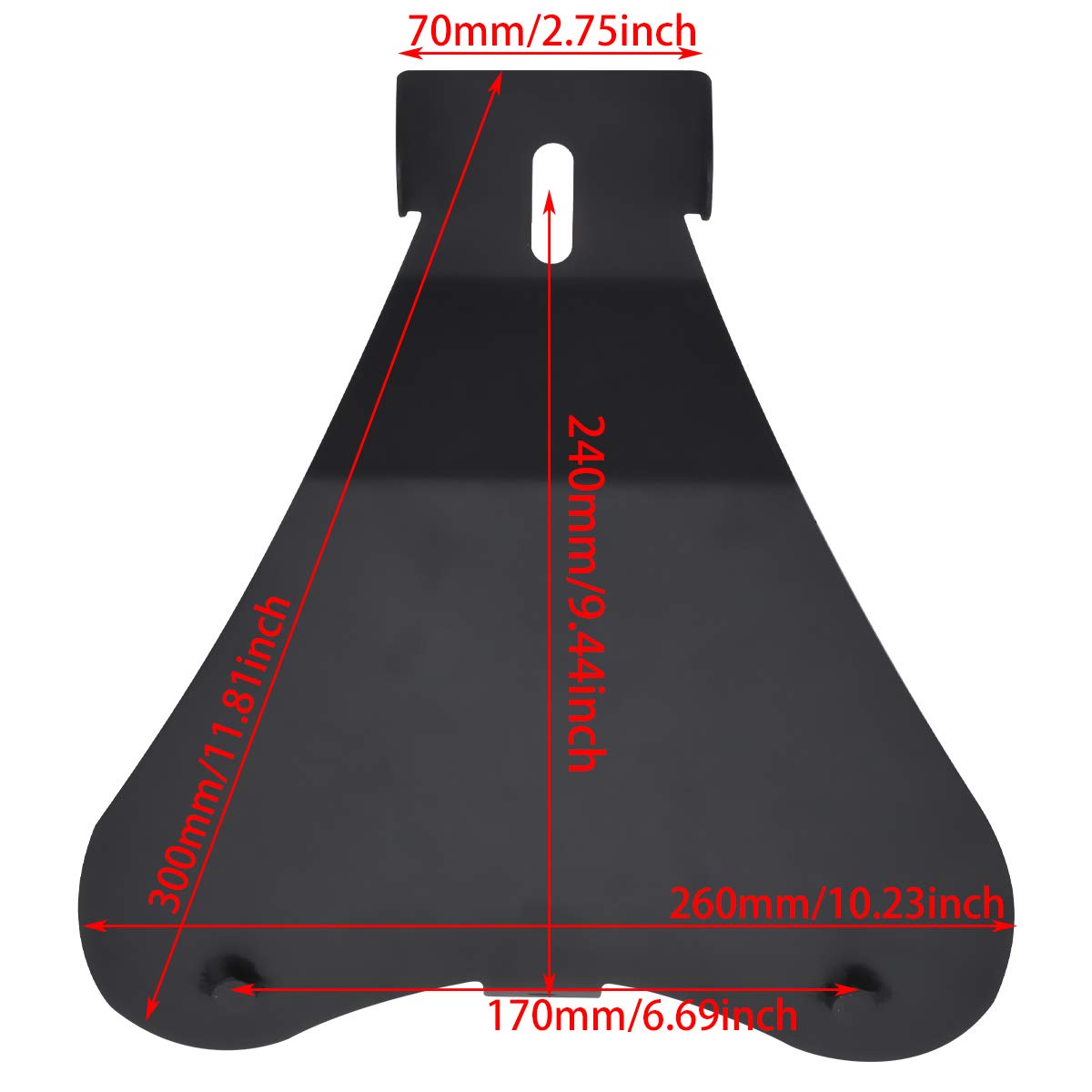Heavy Duty Black Steel Motorcycle Solo Seat Baseplate Pan Bracket with Mounting Kits - Compatible with Harley Sportster 883 1200, Chopper & Bobber (1 Set) - Perfect for Custom Bike Builds and Seat Upgrades