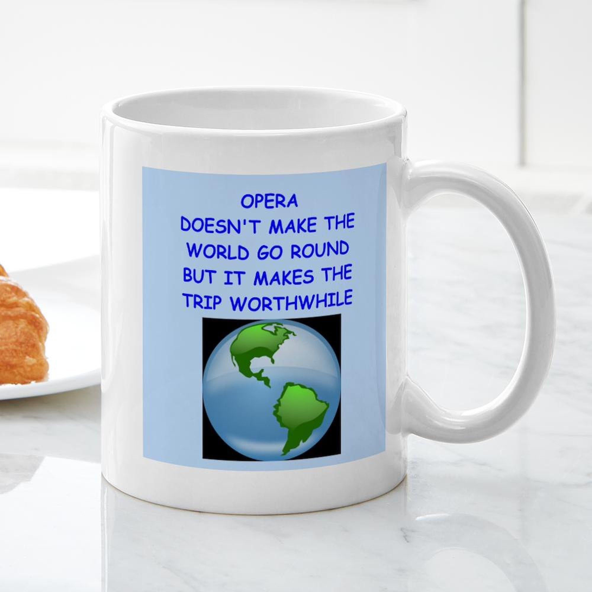 Opera Mug 11 oz (325 ml) Ceramic Coffee Cup - Perfect for Opera Lovers, Tea & Coffee Drinking at Home, Office, or Gifts