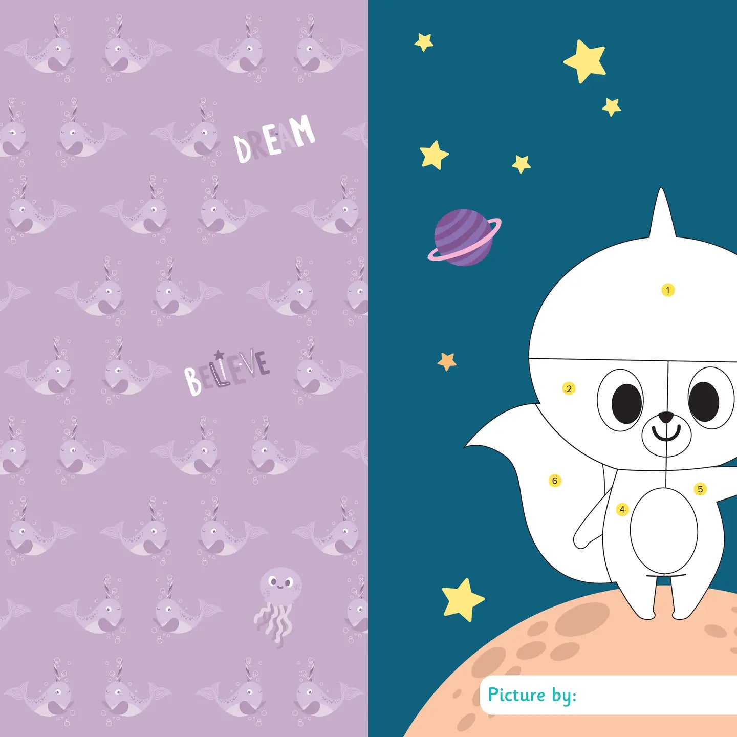 My First Sticker By Numbers: Magical Creatures Activity Book for Kids - Unicorns, Dragons & Fantasy Sticker Art for Creative Play & Learning