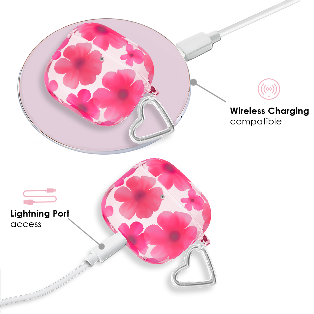 Cherry Blossom AirPod Case - Cute Floral Design Protective Cover for Apple AirPods 1/2/3 & Pro - Perfect for Spring, Gifts & Everyday Use