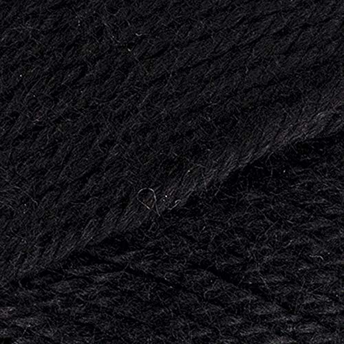 Red Heart Soft Yarn - Premium Acrylic Knitting Yarn for Crochet & Crafting (Black) - Perfect for Blankets, Scarves & DIY Projects