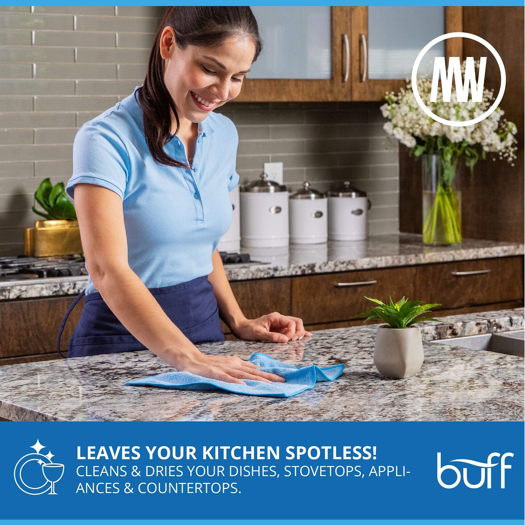 MW Pro Bulk Microfiber Cleaning Cloths 384-Pack | 12