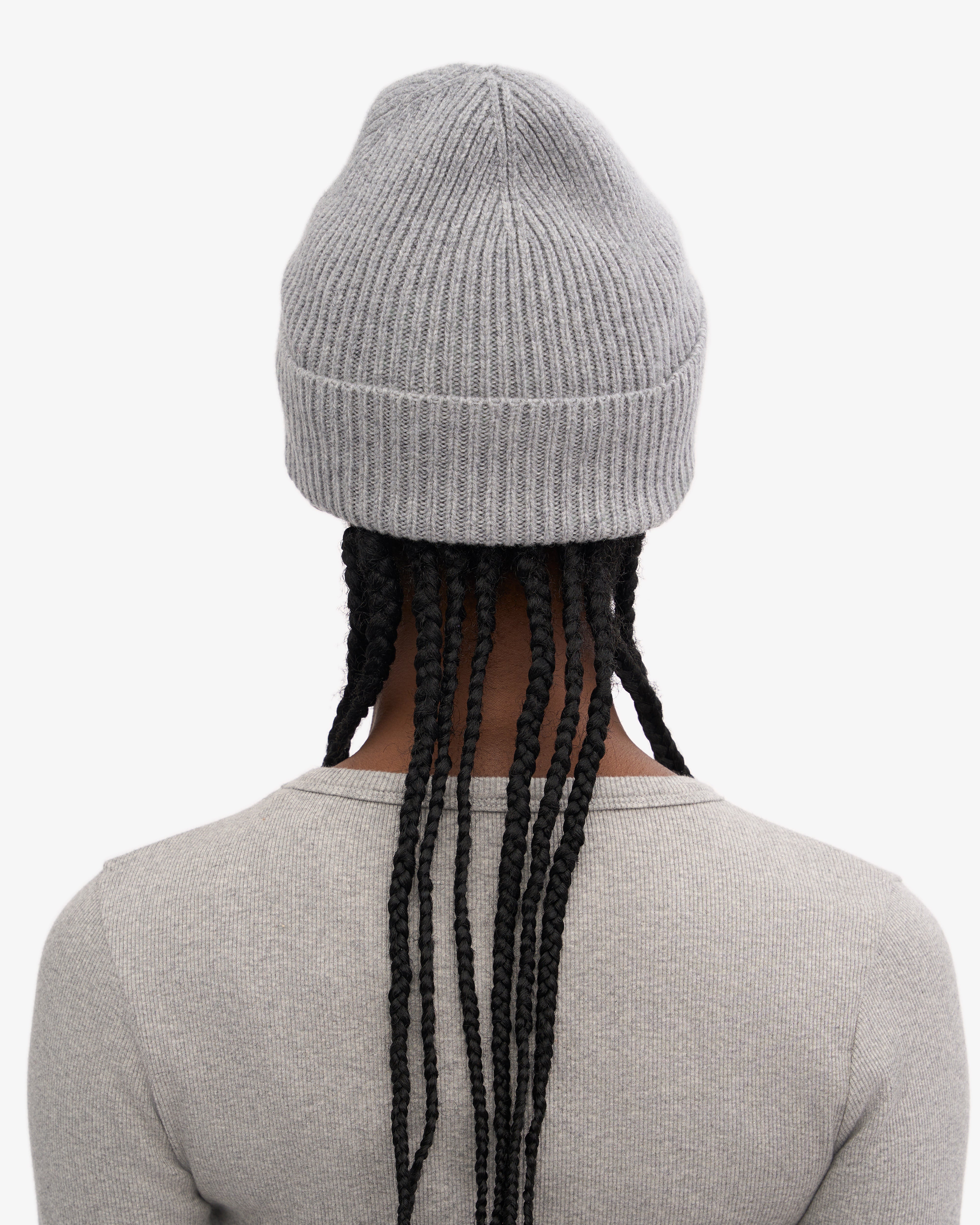 Premium Merino Wool Beanie for Men & Women - Soft Heather Grey Winter Hat for Outdoor Activities, Skiing & Hiking