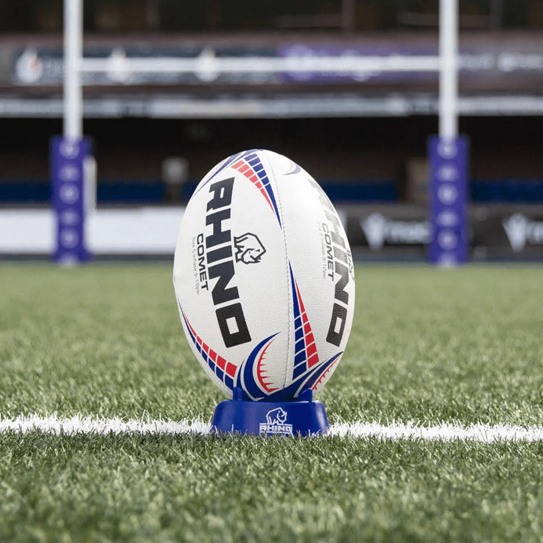 Rhino Comet Match Rugby Ball - Official Size 5 High Performance Rugby Ball for Training & Matches - Perfect for Rugby Games, Practice, and Sports Enthusiasts