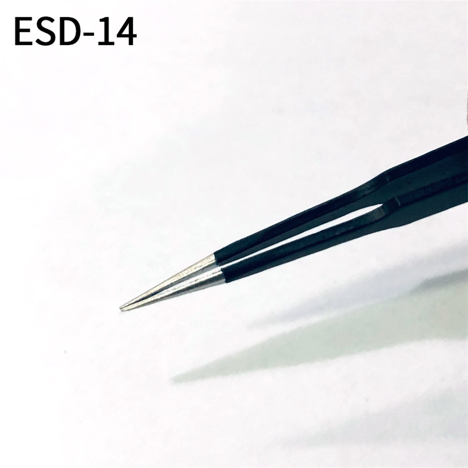 Stainless Steel Reverse Action Tweezers - Straight & Curved Tips for Acrylic Nail Shaping, Eyelash Extension, and Precision Hand Tool Maintenance (1PC)