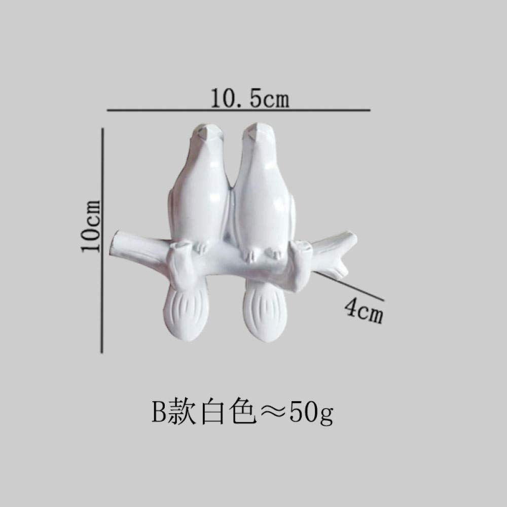 Handmade White Bird Hook Sculpture - Creative Home Decor Figurine for Wall & Door Decoration | Perfect for Living Room, Bedroom, and Entryway Décor