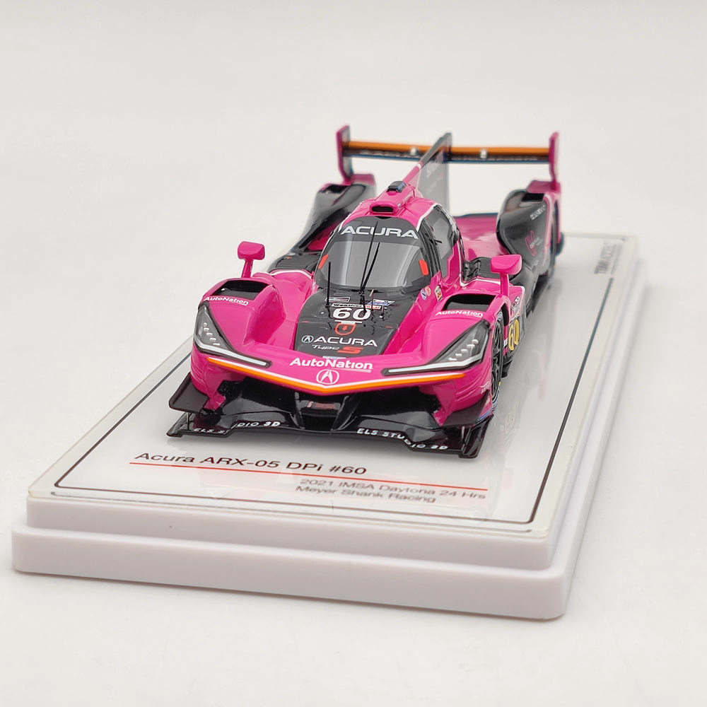 1/43 Scale TSM Acura ARX-05 DPi #60 2021 IMSA Daytona 24Hrs Meyer Shank Racing Diecast Model Car - Collectible Toy Gift for Racing Fans & Hobbyists - Perfect for Display, Racing Enthusiast Collections & Birthday Presents
