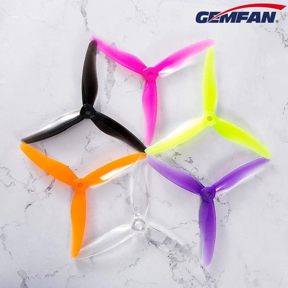 Gemfan Hurricane 51433 5.1x4.3x3 Propeller Blades - 24 Pack for FPV Drone Racing & Freestyle - Durable Carbon Fiber Quadcopter Props for High-Speed Performance & Precise Control - Perfect for Outdoor Aerial Stunts & Cinematic Shots