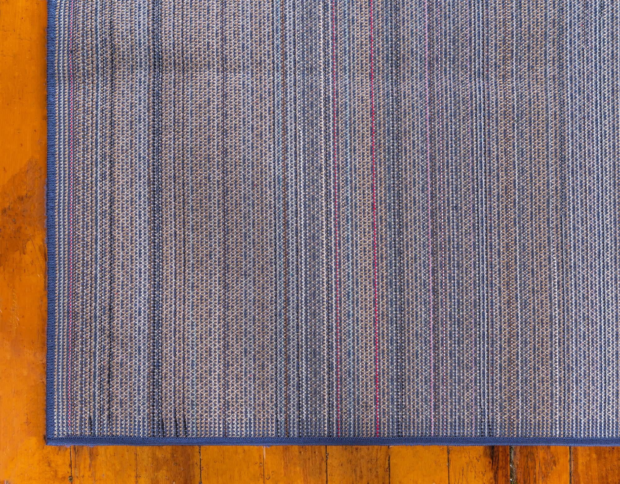 Unique Loom Solo Collection Calabasas Navy Blue Area Rug 10' x 14' Rectangle - Soft Modern Living Room Rug for Bedroom, Dining Room & Home Decor