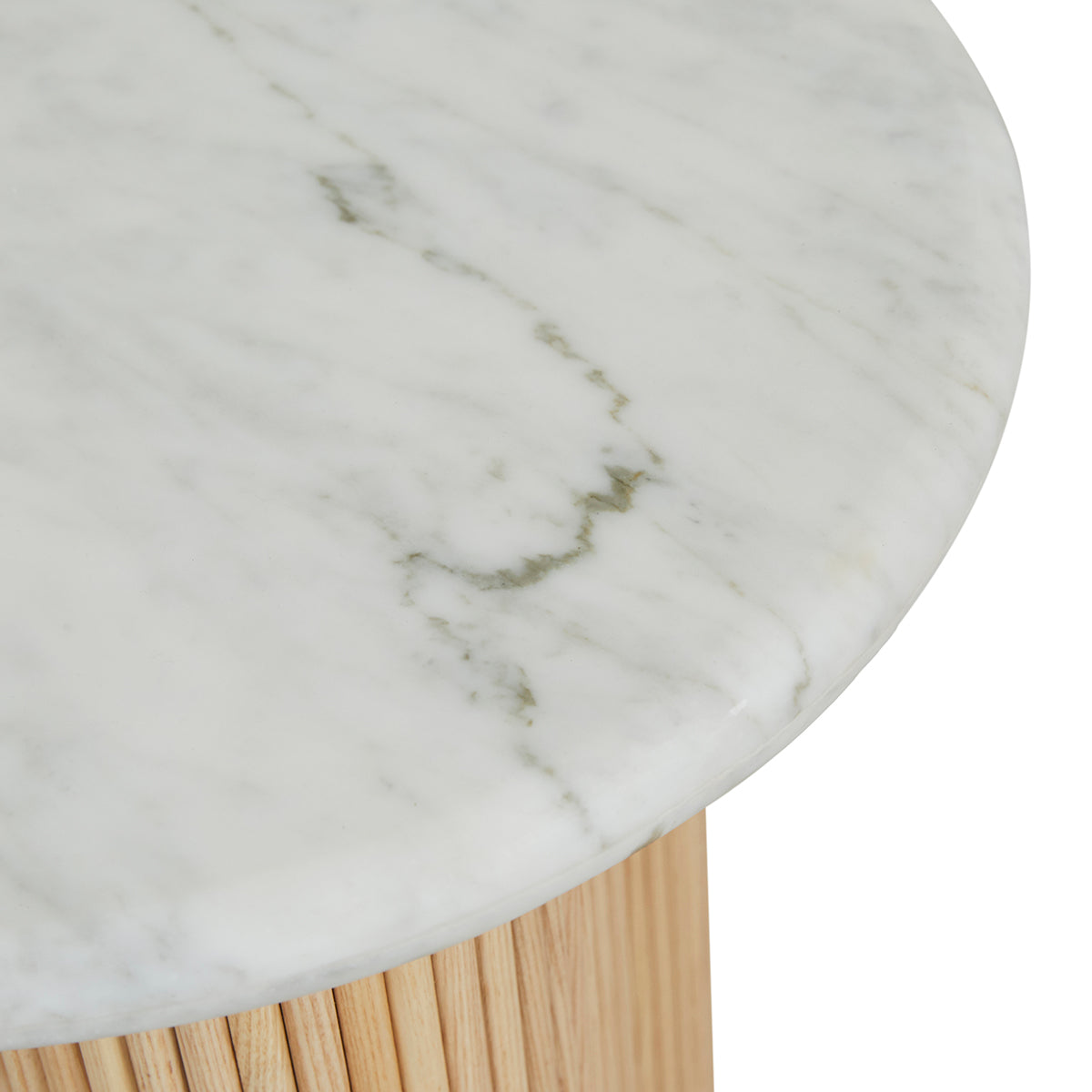 Artie Wave Ripple Side Table - Modern End Table with Wavy Design for Living Room, Bedroom & Office - Perfect for Coffee, Books & Decor