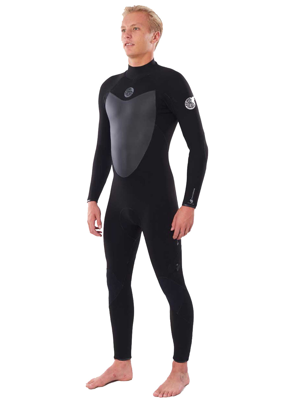 Rip Curl Flashbomb 3/2mm Back Zip Full Wetsuit for Men & Women - Premium Neoprene Surfing Suit for Cold Water Surfing, Diving & Water Sports